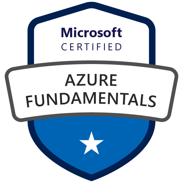 Microsoft Certified: Azure Fundamentals digital badge